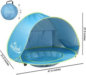 Tente de plage pour bébé, Protection contre les UV, facile à monter, Portable, <span class=keywords><strong>abri</strong></span> solaire pour les nouveau-nés - Product Image 5