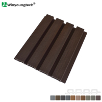Revêtement mural en WPC semi-co-extrudé 219x26mm pour façades extérieures