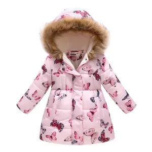 도매 뜨거운 판매 어린이 긴 착용 여자 겨울 자켓 어린이 큰 어린이 두꺼운 면화 코트 낮은 MOQ