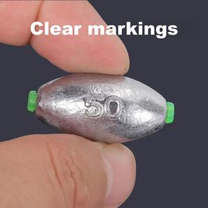 Piombi a Pressione a Cambio Rapido con Anima in Plastica Morbida Rimovibile, Anti-Agrippamento, in Piombo Ecologico, per la Pesca Fluviale di Snapper e Pesce Gatto - Product Image 6