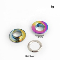 Oeillets plats en cuivre arc-en-ciel Nolvo World Fashion, œillets ronds en métal pressés, vente en gros, pièces pour vêtements, chaussures, bricolage, sacs