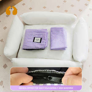 Factory Custom High Quality Soft Warmly Pet <strong>Dogs</strong> <strong>Bed</strong> Removable Cushion Washable <strong>Dog</strong> <strong>Bed</strong> Durable Pet <strong>Bed</strong> - Product Image 5
