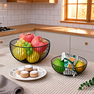 Organizador de Artículos para <span class=keywords><strong>el</strong></span> Hogar, Artesanía Metálica Artística Hengyu con Detalles Tallados Especiales, Decoración para Balcón, para Aperitivos, Uso Diario - Product Image 1