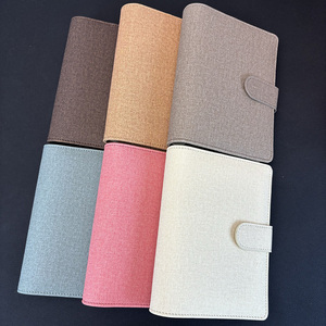 Mới Nhất Thiết Kế Bền Linen Da Bìa Vàng Nhẫn Ngân Sách Tổ Chức Kế Hoạch Máy Tính Xách Tay Tiền Tiết Kiệm Thách Thức Ngân Sách Chất Kết Dính - Product Image 5