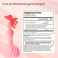 Probiotiques naturels OEM pour l'équilibre du pH vaginal, la santé digestive des femmes, 100 milliards d'UFC, capsules de gélatine dure