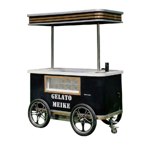 Fast Food Cart Small Kitchen Food Truck With Portable Fryer Snack Machine Hand-push Vending - Product Image 1