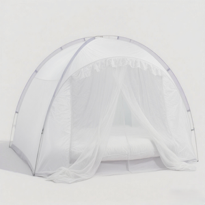 Tienda <span class=keywords><strong>mosquitera</strong></span> emergente de diseño plegable con Red inferior para adultos y bebés, dosel antimordeduras para cama para viajes - Product Image 4