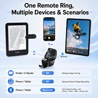 Télécommande sans fil pour tourner les pages, compatible avec Kindle Paperwhite Oasis, anneau Bluetooth, compatible avec iPad, tablette, téléphone