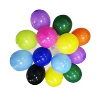Ballons en latex de haute qualité, petits, mini, ronds, de 5 pouces, assortis, blanc, noir, bleu clair, épais, 5 pouces, 5"