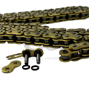 Cadena de Motocicleta de Alta Calidad 428H-O <span class=keywords><strong>520</strong></span>-O 520H-O <span class=keywords><strong>520</strong></span> con Anillo en O, Chapada en Oro - Product Image 4