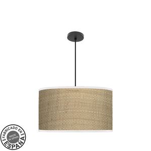 Lampada a sospensione di design 3xE27 nera e chiaro caizo, dimensioni regx50x50 cm, con diffusore; ideale per decorazione e ambientazione di - Product Image 1