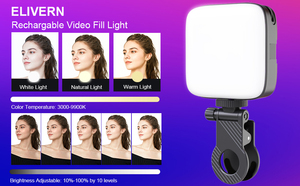 Fábrica al por mayor Mini Clip-on luces <span class=keywords><strong>de</strong></span> relleno para <span class=keywords><strong>iPhone</strong></span> Teléfono celular Laptop TikTok Selfie Videoconferencia Cámara Fotografía - Product Image 6