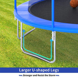 Trampolín grande de 6 pies, 8 pies, 10 pies, 12 pies, 14 pies, 16 pies, para exteriores, con recintos de red de seguridad - Product Image 5