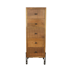 Modern Solid Mango Wood <b>Drawer</b> Chest with Large Storage Capacity Stylish Bedroom Furniture Cabinet with Durable Finish - Product Image 1