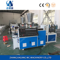 Machine d'extrusion à double vis conique SJSZ51/105 pour la fabrication de granulés et de profilés en PVC, UPVC, WPC, haute capacité