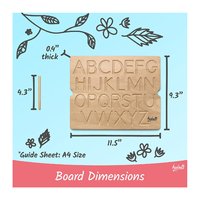 Apprenez à écrire : Tableaux de traçage des chiffres et des lettres pour enfants de 3 à 5 ans – Outil d'apprentissage de l'alphabet en bois Montessori pour tout-petits débutants