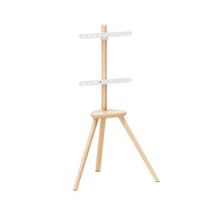 LUMI Vente en gros Écran plat de 45 à 65 pouces Support de studio à 3 pieds en bois Chevalet universel Trépied LED Mobile TV Floor Stand With Mount - Product Image 5