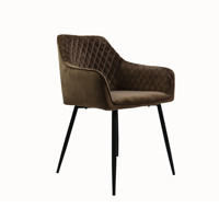 Chaise de salle à manger en tissu de velours d'accoudoir doux Offres Spéciales et prix le plus bas pour restaurant rapide et bar maison salle à manger
