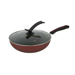 Bán buôn Nhà máy cung cấp trực tiếp Trung Quốc Red 4-mảnh Set không dính <span class=keywords><strong>Cookware</strong></span> Set dày Frying Pan Set chảo món quà đồ nấu nướng - Product Image 4