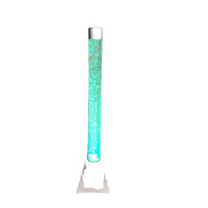 Tube à bulles <span class=keywords><strong>d</strong></span>'<span class=keywords><strong>eau</strong></span> <span class=keywords><strong>d</strong></span>écoratif en acrylique, colonne à bulles <span class=keywords><strong>d</strong></span>'<span class=keywords><strong>eau</strong></span> ronde avec lumière LED et lumière modifiable pour <span class=keywords><strong>salle</strong></span> sensorielle - Product Image 2