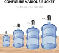Pompe à eau électrique automatique portable mini pour bouteilles d'eau en plastique de 20 litres (5 gallons) USB