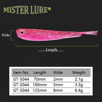 MISTER LURE vente en gros d'appâts à queue de fourche leurre de pêche souple simulation d'appâts de pêche leurre de pêche souple