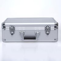 Échantillon gratuit Boîte de transport rigide en aluminium personnalisée avec insert en mousse DIY Boîte de transport verrouillable pour instruments, outils et accessoires
