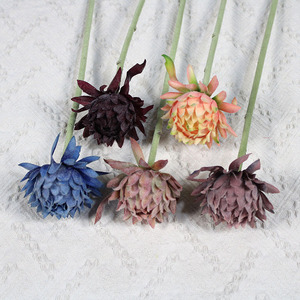 Fleur artificielle Artémisia haut de gamme en soie, style européen rétro, pour arrangements floraux, mariage, salle, maison, extérieur, hôtel - Product Image 2