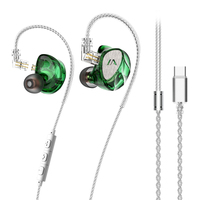 Écouteurs filaires Lafitear LF1 HIFI Bass 1DD avec coque métallique pour jeux, musique et appareils mobiles, avec prise jack 3,5 mm