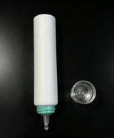 Tube de précision PE de 45 g avec embout en PETG transparent et bouchon pour crème de soin, traitement capillaire, sérum pour le cuir chevelu