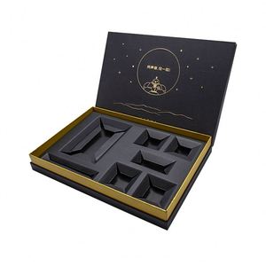 Wholesale Custom Luxury Logo Rigid <b>Cardboard</b> Packaging Closure Black Book Shape Style Satin <b>Gift</b> <b>Boxes</b> - Product Image 5