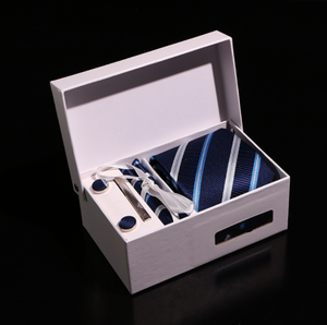 Italy High Quality Neck <b>Tie</b> for Man With Embroidery logo 100% Silk Jacquard Woven Luxury Neck <b>Tie</b> Set - Product Image 4