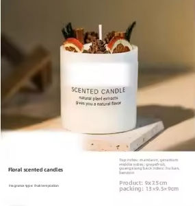 เทียนหอมถั่วเหลืองในโถแก้วตกแต่งบ้าน สำหรับวันพ่อ กลิ่นกาแฟและนม ทำมือสไตล์พ่อค้าขาย โดยช่างฝีมือผู้เชี่ยวชาญด้านการตกแต่งบ้าน - Product Image 6