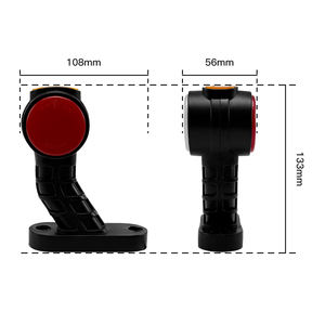 Luces de tallo LED de doble cara de 12-24V, luz de señal de marcador lateral para camión Howo con logotipo de <span class=keywords><strong>Scania</strong></span> Man Mercedes Volvo, nueva condición - Product Image 5