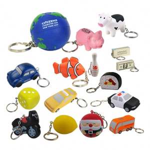 Porte-clés anti-stress Terre personnalisé, balles anti-stress Terre en gros, produits promotionnels, porte-clés anti-stress Terre - Product Image 2