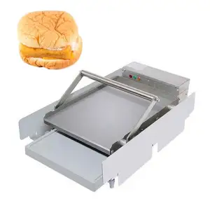 Fábrica fornecimento direto hambúrguer caixa máquina grade dor hambúrguer para vender