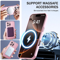   Coque de téléphone magnétique en silicone mat pour iPhone 17 16E 16 15 14 13 12 11 Pro Max Plus Air, avec finition métallique douce et brillante