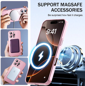 <span class=keywords><strong>Funda</strong></span> Magnética de Silicona Mate CHAOYIDIAN para <span class=keywords><strong>iPhone</strong></span> 17 16E 16 15 <span class=keywords><strong>14</strong></span> 13 12 11 <span class=keywords><strong>Pro</strong></span> <span class=keywords><strong>Max</strong></span> Plus Air, Cubierta con Acabado Metálico Suave - Product Image 2
