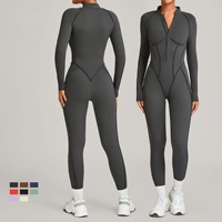 Combinaison de yoga à manches longues, une pièce, sexy, vêtements de sport pour femmes, vêtements de yoga pour femmes, nouveau body, vêtements de yoga pour femmes