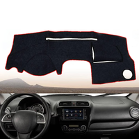 Housse de tableau de bord antidérapante et isolante pour Mitsubishi Mirage G4 2012-2019, tapis de protection de console centrale, accessoires intérieurs