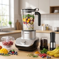 Happy Partner Multifunctionele Voedselprocessor 4-in-1 Elektrische Blender Voedselblender Sapcentrifuge Blender Smoothie Maker Blender Sap