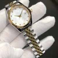 Montre à quartz pour femme, haute qualité, boîtier de 28 mm, acier inoxydable, verre saphir, montre élégante classique et tendance pour femme