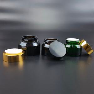 ขวดครีมทรงเฉียงสีน้ำตาลเข้มหรูหราขนาด 1 ออนซ์  บรรจุภัณฑ์เครื่องสำอางขนาด 15 กรัม 30 กรัม 50 กรัม ชุดผลิตภัณฑ์ดูแลผิวสีเหลืองอำพัน - Product Image 6