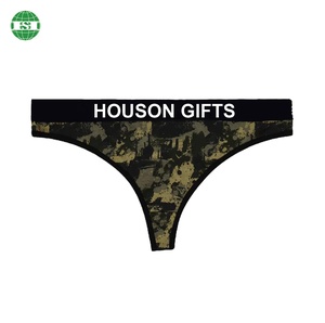 Özelleştirilmiş kemer logosu iç çamaşırı <span class=keywords><strong>Camo</strong></span> baskı külot kadın Thongs kamuflaj Undies - Product Image 3