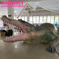 Ballon réaliste en forme de crocodile, ballon gonflable de décoration pour aquarium