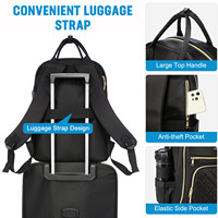 Sac à dos intelligent LOVEVOOK 15,6 17 pouces, de luxe, imperméable, pour affaires, pour l'extérieur, avec port USB, pour ordinateur portable, pour hommes