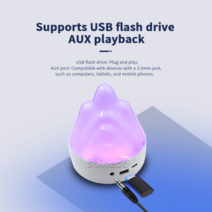 โคมไฟตั้งโต๊ะ LED อัจฉริยะแบบชาร์จไฟได้ พร้อมลำโพงเพลง รูปภูเขา<span class=keywords><strong>หิมะ</strong></span> ไฟกลางคืน LED รูปภูเขาไฟ สำหรับเด็ก ใช้ในห้องนอน - Product Image 6