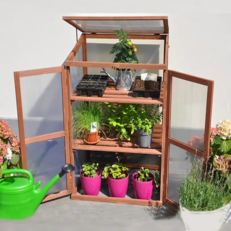 Mobilier d'extérieur produits pour la maison et le jardin cadre froid mini serre à 4 niveaux tente de culture maison à vendre