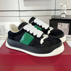 Chaussures décontractées de luxe de style italien pour femmes, baskets en daim, mode vintage, chaussures pour femmes à semelle épaisse, pour tous les jours - Product Image 2