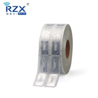 Etiqueta Rfid barata programable 60*30mm F08 FM11RF08 FM11RF08S Chip Rfid incrustación húmeda Etiqueta inteligente etiqueta adhesiva Woonen tarjeta incrustación
